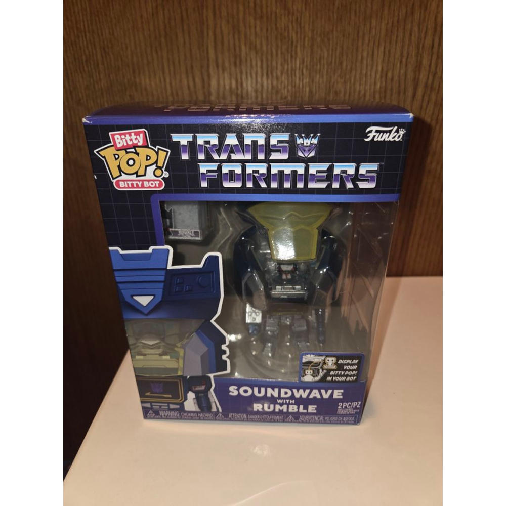Boys Funko Transformers Soundwave with Rumble Bitty Pop! Blue Purple One Size